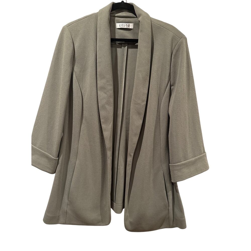 Kasper Open Front Shawl Collar Jacket, 20W